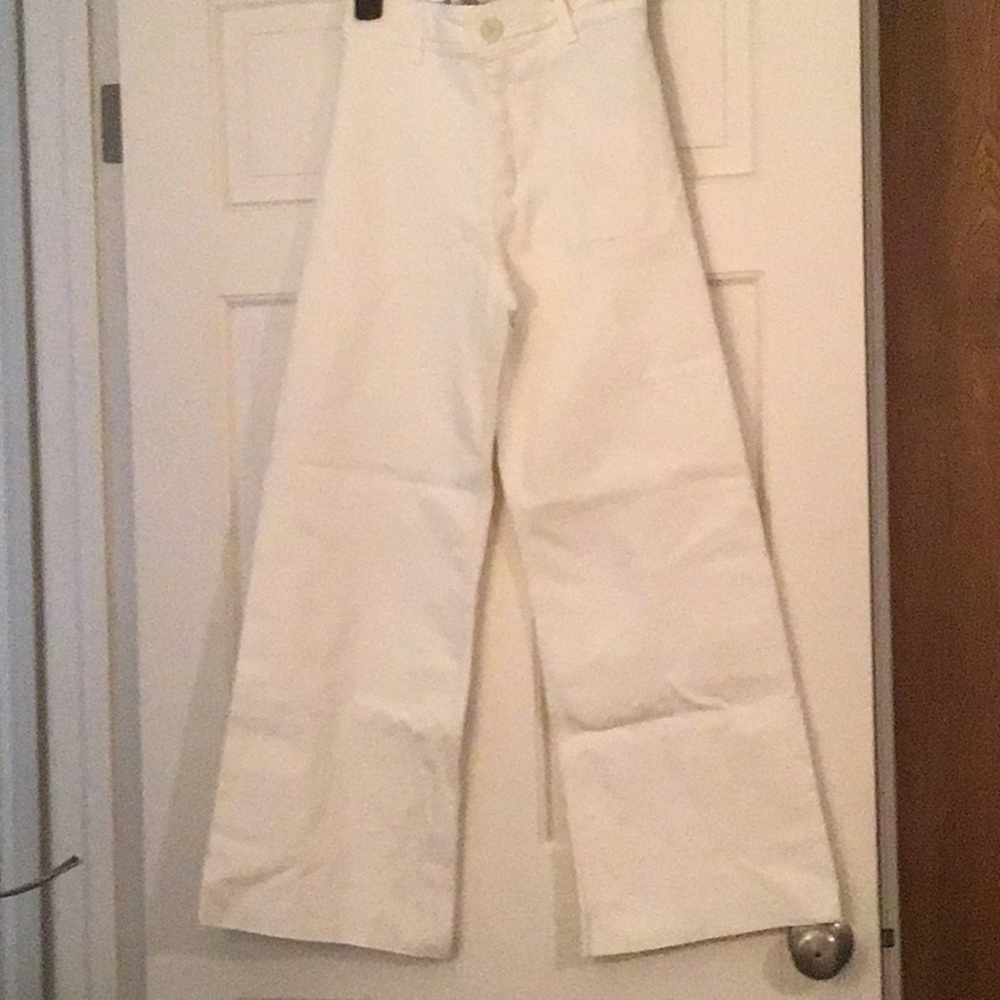 White slim fit/relaxed leg/high rise.